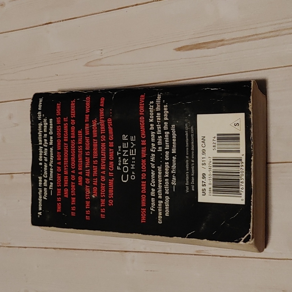 From The Corner Of His Eye By Dean Koontz Paperback 2000 - Picture 4 of 8